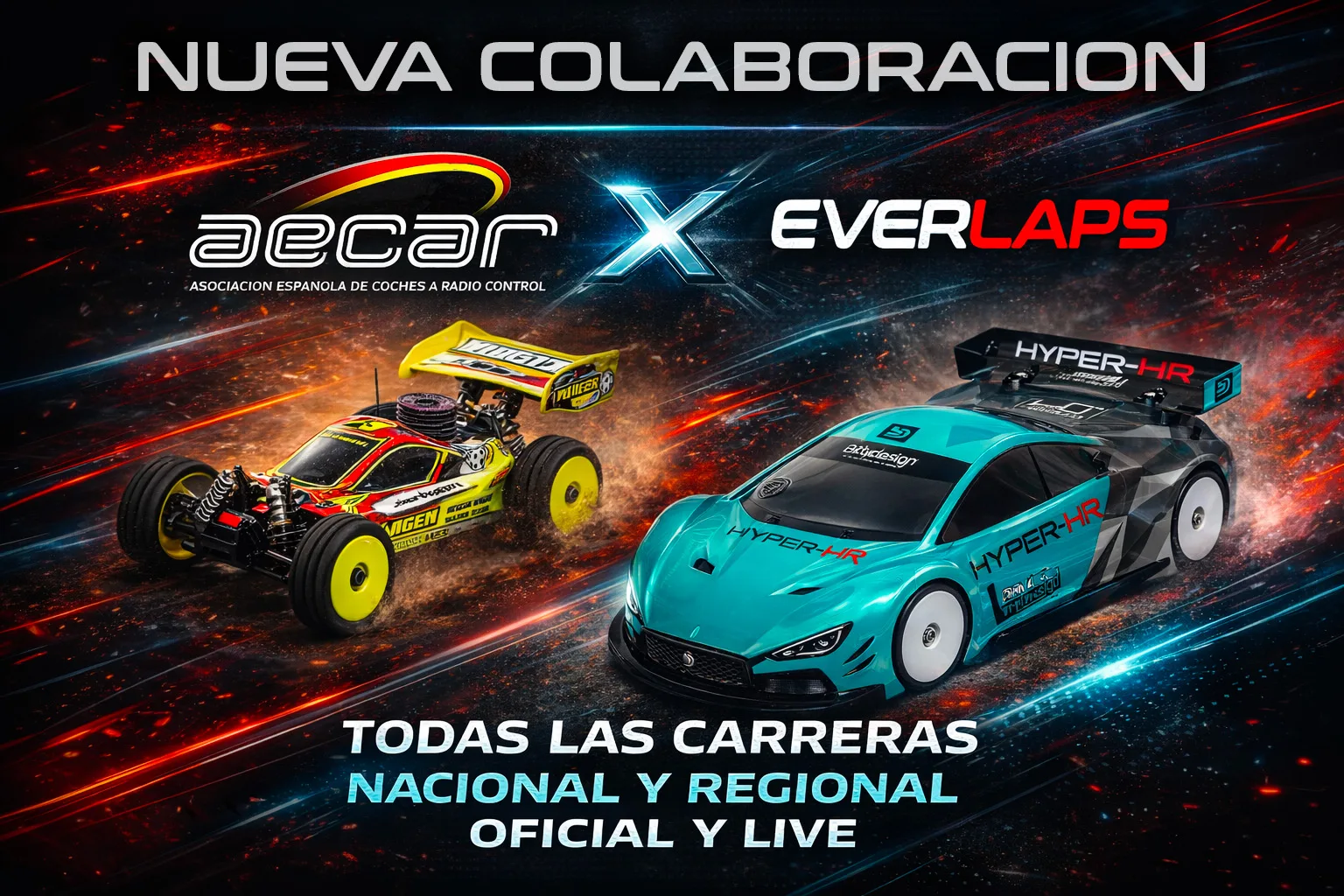 ¡Gran Noticia en RCGRID: Integración Oficial con AECAR y EVERLAPS para Pilotos RC!