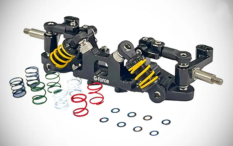 Migliora le tue prestazioni con il G-Force Racing GP-1 LRS Front: Stabilità e Controllo per il Tuo Modello 1:28